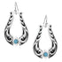 ER6166 Montana Silversmiths Callie's Turquoise Trail Earrings