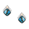 ER6313 Montana Silversmiths Crowned Glacier Earrings