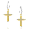 ER6318 Montana Silversmiths Dorado Cross Earrings