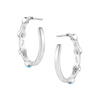 ER6546 Montana Silversmiths Gentle Rain Turquoise Hoop Earrings