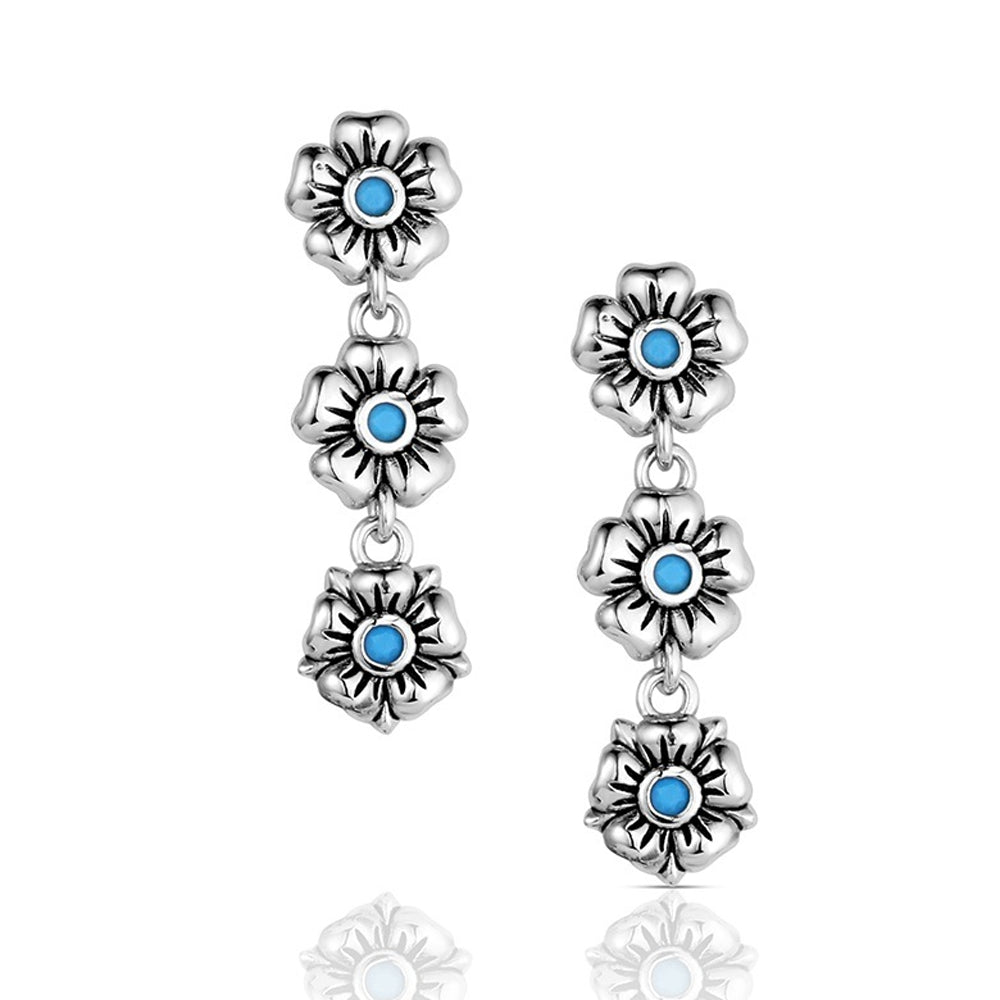 ER6548 Montana Silversmiths Montana Spring Floral Earrings
