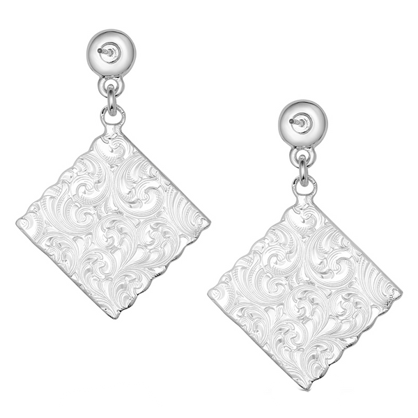 ER6584 Montana Silversmiths Western Darling Turquoise Earrings