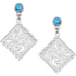 ER6584 Montana Silversmiths Western Darling Turquoise Earrings