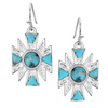 ER6603 Montana Silversmiths Southwestern Sun Turquoise Earrings