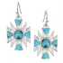 ER6603 Montana Silversmiths Southwestern Sun Turquoise Earrings