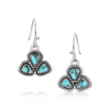 ER6609 Montana Silversmiths Dakota Skies Turquoise Earrings