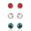 ER6612 Montana Silversmiths Patriotic Post Earring Set