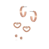 ER6677 Montana Silversmiths Hearts, Hoops and a Little Sparkle Earring Set