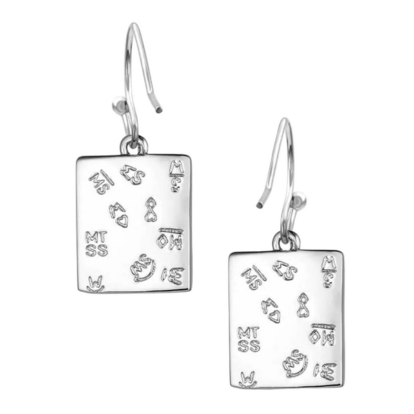 ER6709 Montana Silversmiths Southwest Mosaic Turquoise Earrings