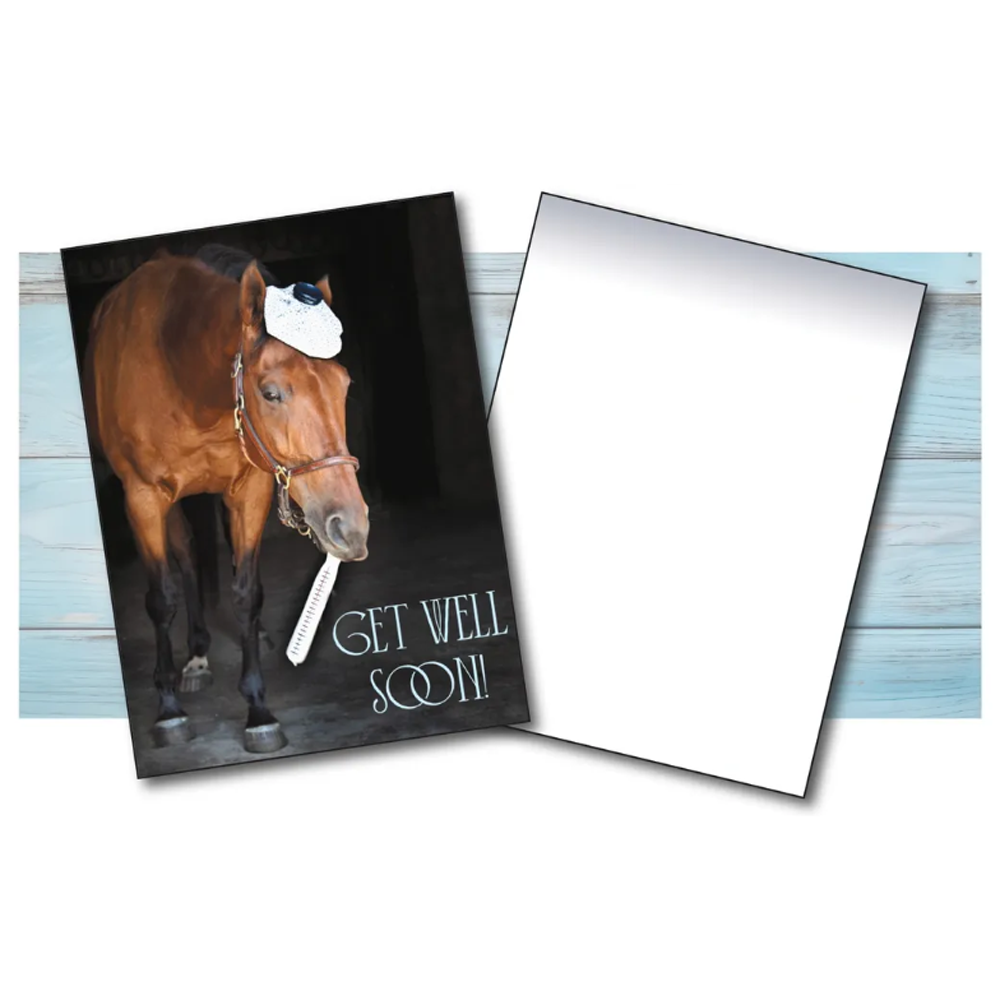 GC GW BEASLEY  Get Well Soon Horse Card