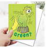 GC GW GREEN Feeling a Little Green! Get Well Card