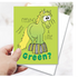 GC GW GREEN Feeling a Little Green! Get Well Card