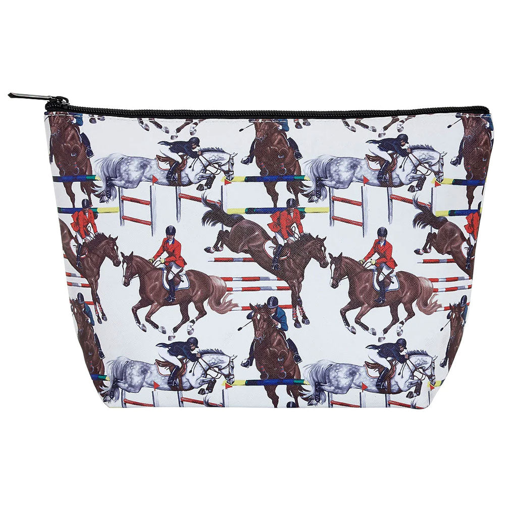 GG620 AWST Lila Cosmetic Pouch Large Bag with Jumpers Horse Print