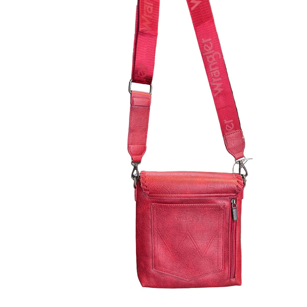 WRS-1016RD Wrangler Concealed Carry Crossbody Purse Bag - Red