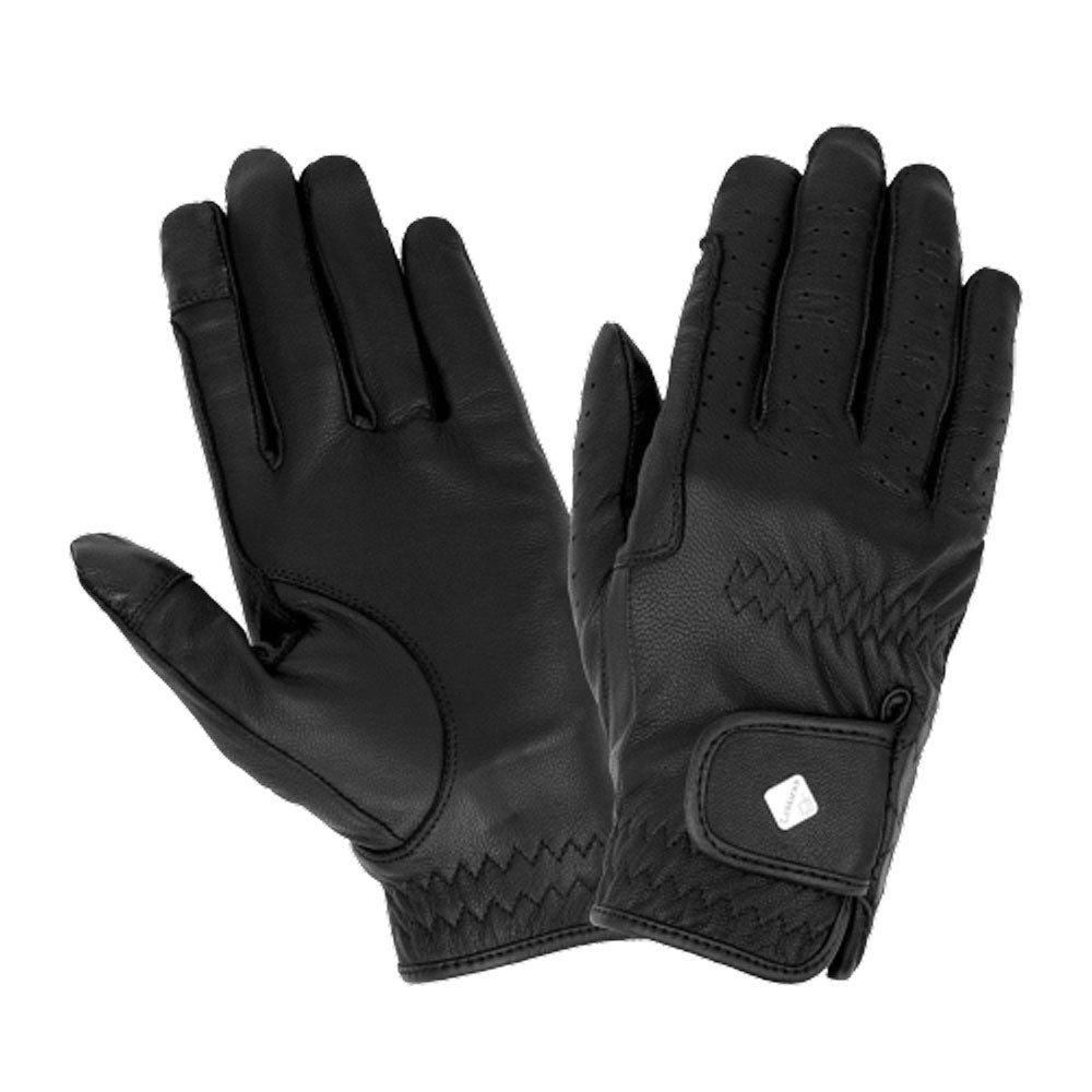 LeMieux ProTouch Classic Leather Riding Gloves- Black