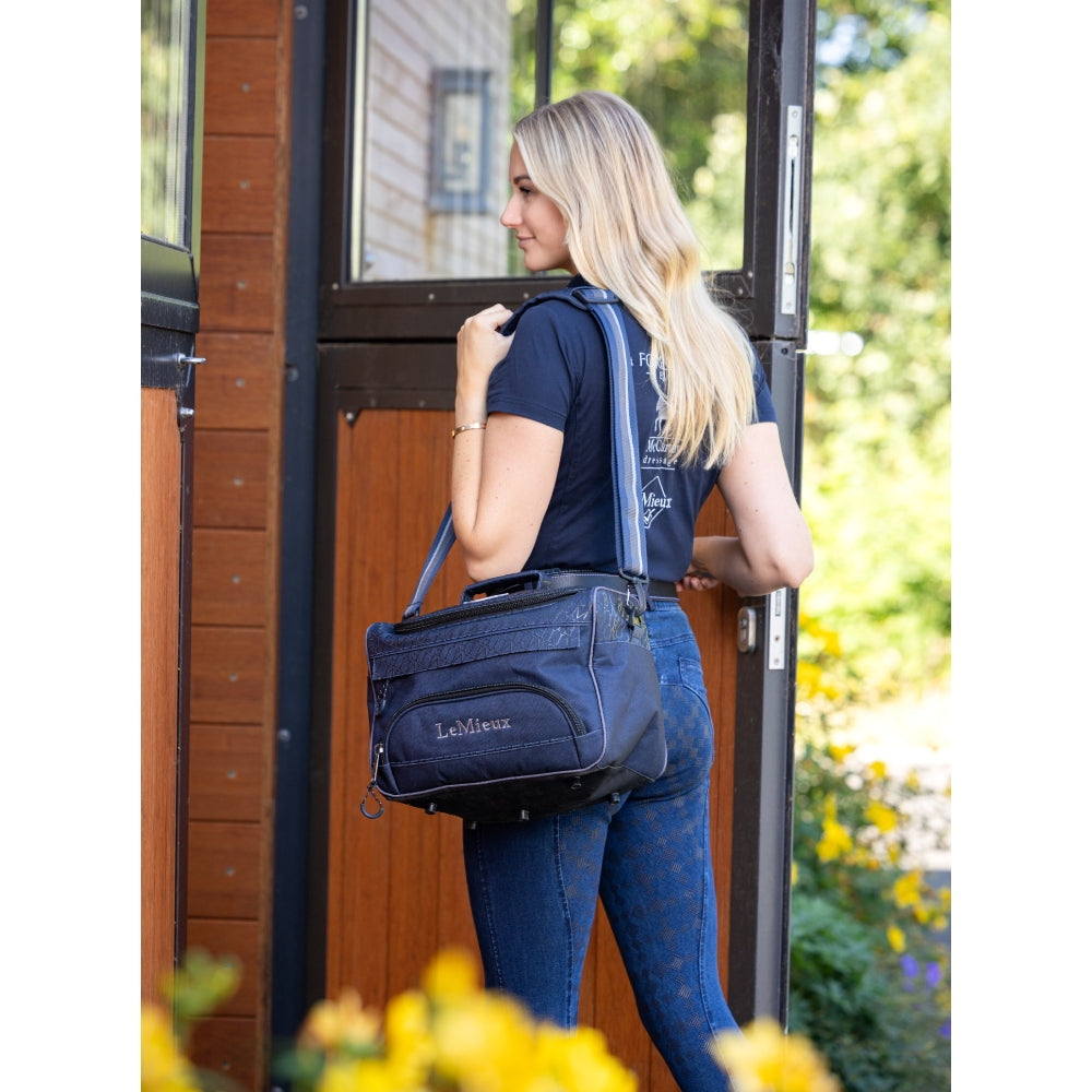 IT03940 LeMieux Elite ProKit Lite Grooming Bag Groom Tote - Navy