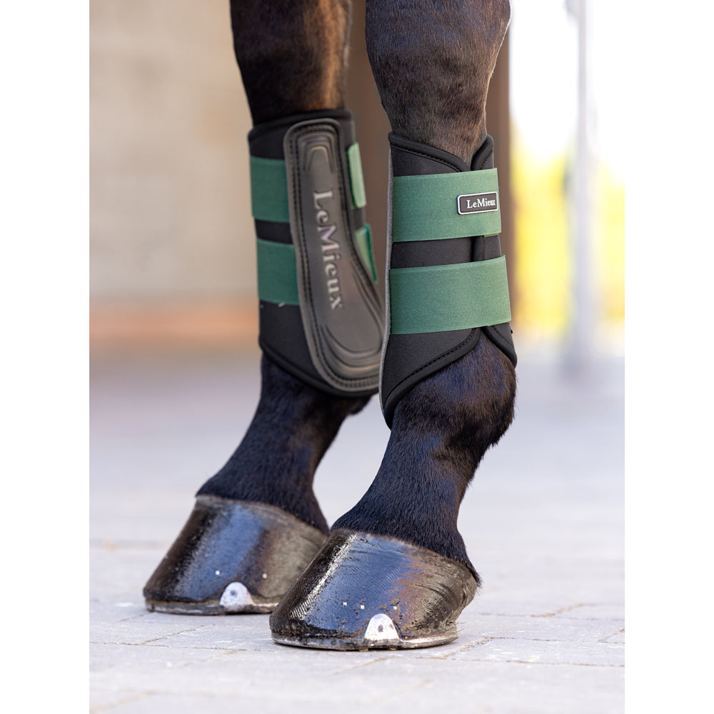 IT04919 LeMieux Grafter Brushing Boots - Hunter Green