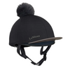 IT06781 LeMieux Classique Pom Hat Silk Helmet Cover - Black