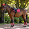 IT07090 LeMieux Loire Classic Satin Close Contact Square English Saddle Pad - Cranberry