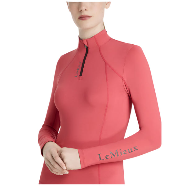 IT07159 LeMieux Women's Long Sleeve Classique Long Sleeve Base Layer - Cranberry