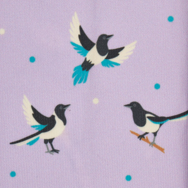 IT07303 LeMieux Adult Footsie Riding Boot Socks - Lilac Lucky Magpie