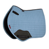 IT07601 LeMieux Close Contact Suede Square English Saddle Pad - Ice Blue Large
