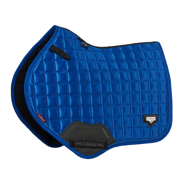 IT07605 LeMieux Loire Classic Satin Close Contact Square English Saddle Pad - Benetton Blue