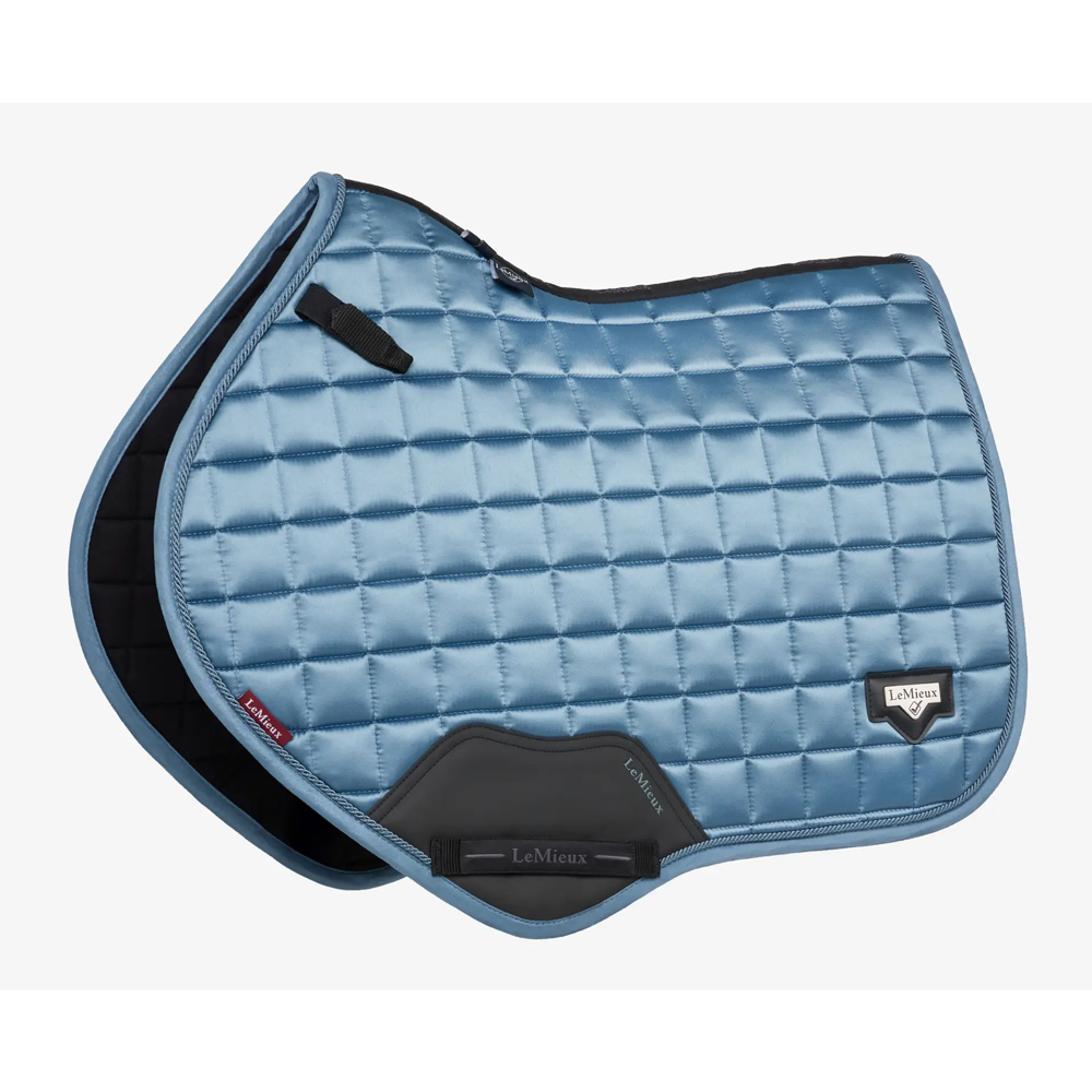 IT07609 LeMieux Loire Classic Satin Close Contact Square English Saddle Pad - Ice Blue
