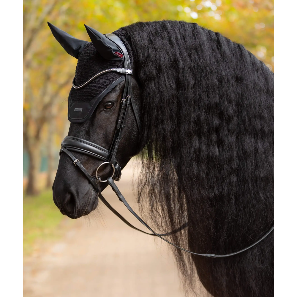 IT07764 LeMieux Essence Fly Veil Hood Bonnet - Black