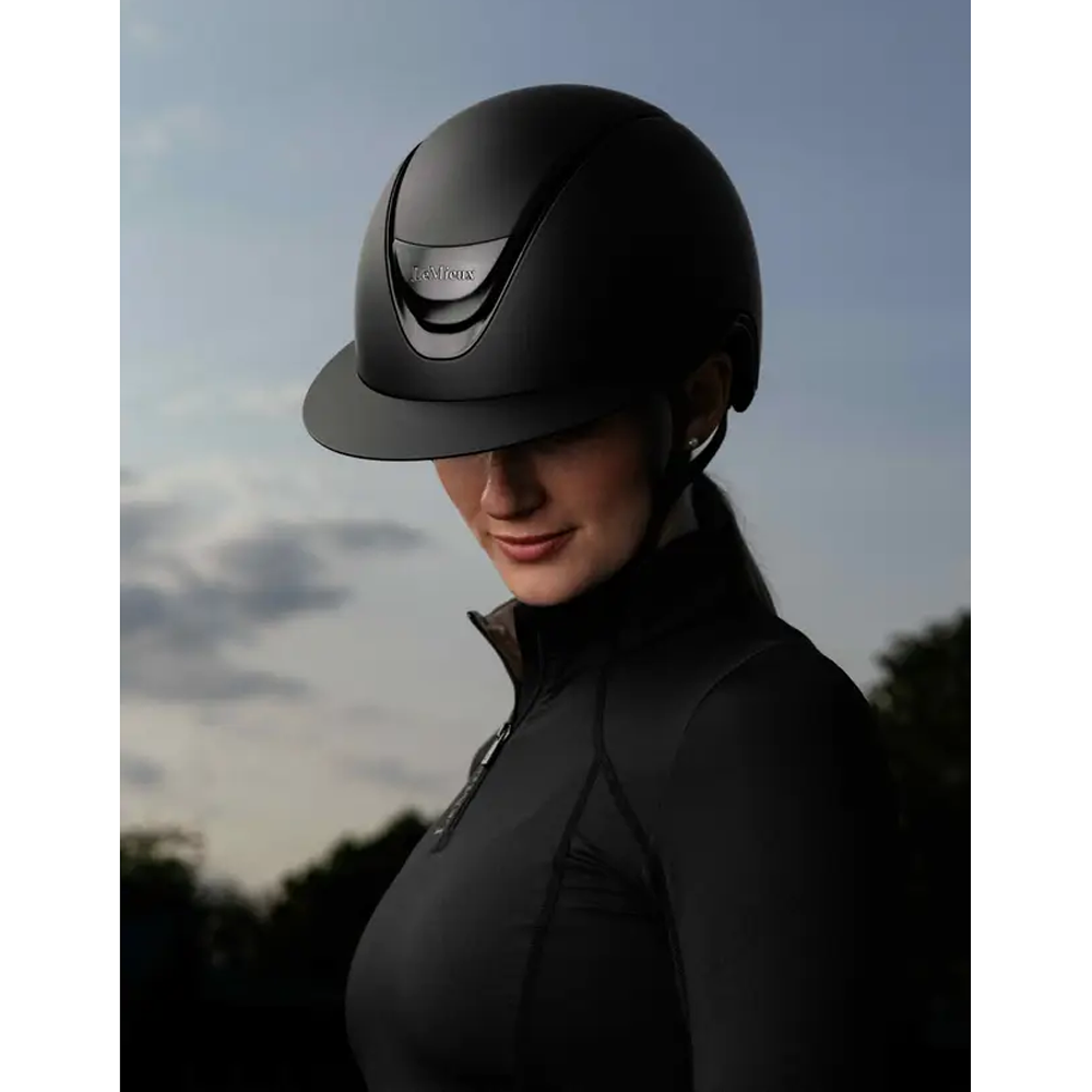 IT07983 LeMieux Verv Competition Equestrian Helmet - Matte Black