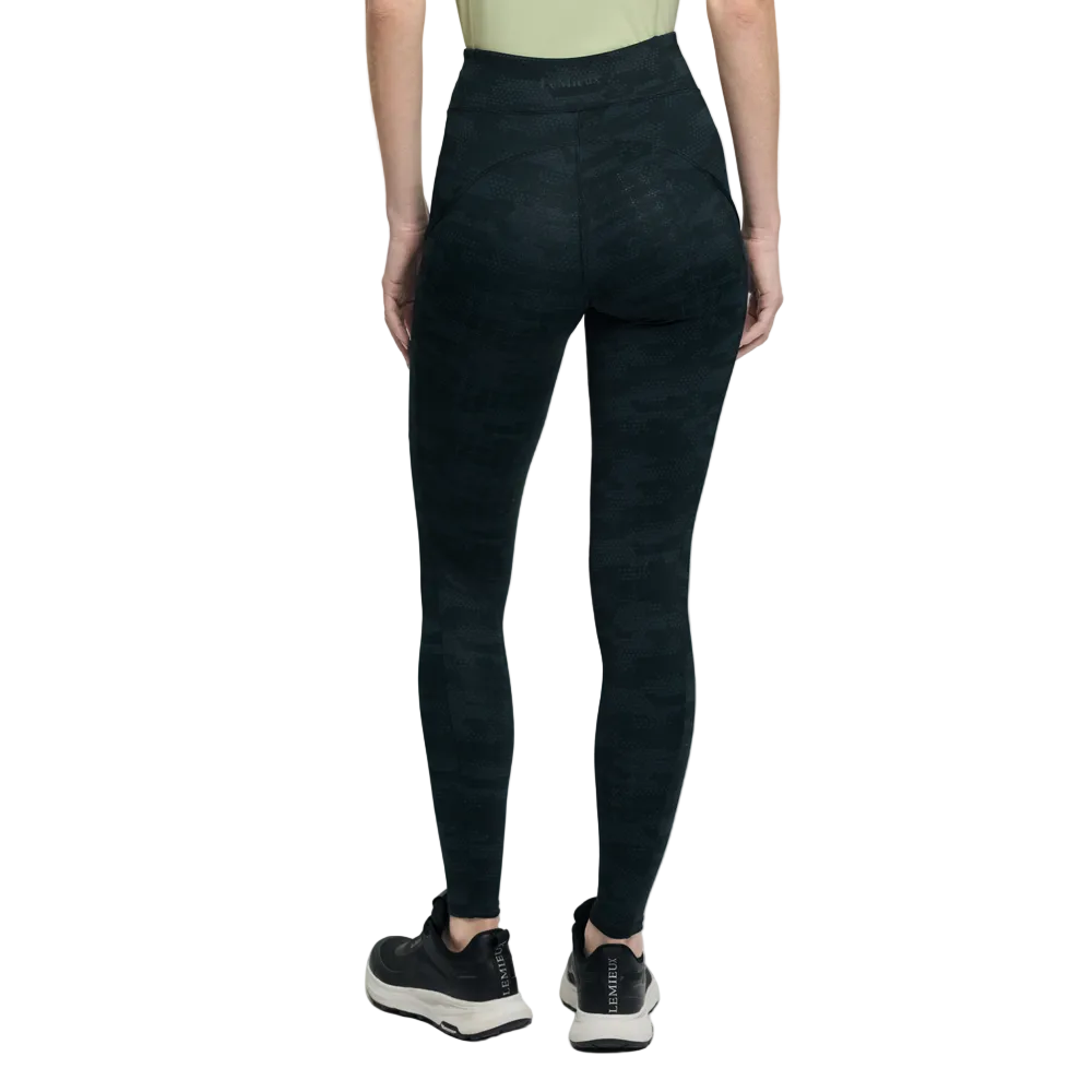 IT08198 LeMieux Women's Naomi Pull On Full Seat Breeches - Camo Black