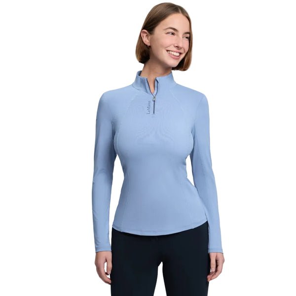 IT08215 LeMieux Women's Long Sleeve Classique Long Sleeve Base Layer - Powder Blue