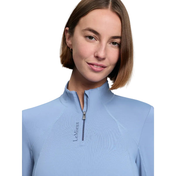 IT08215 LeMieux Women's Long Sleeve Classique Long Sleeve Base Layer - Powder Blue