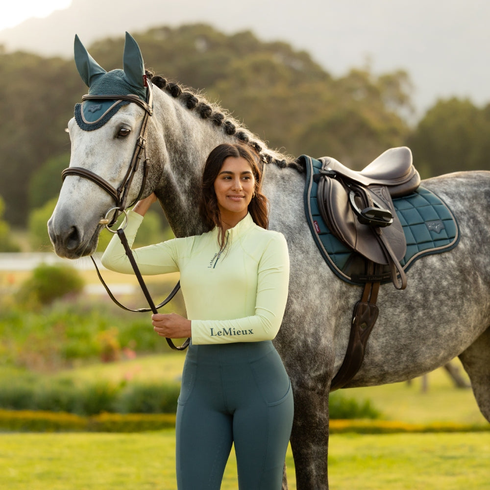 IT08216 LeMieux Women's Long Sleeve Classique Long Sleeve Base Layer - Macaron