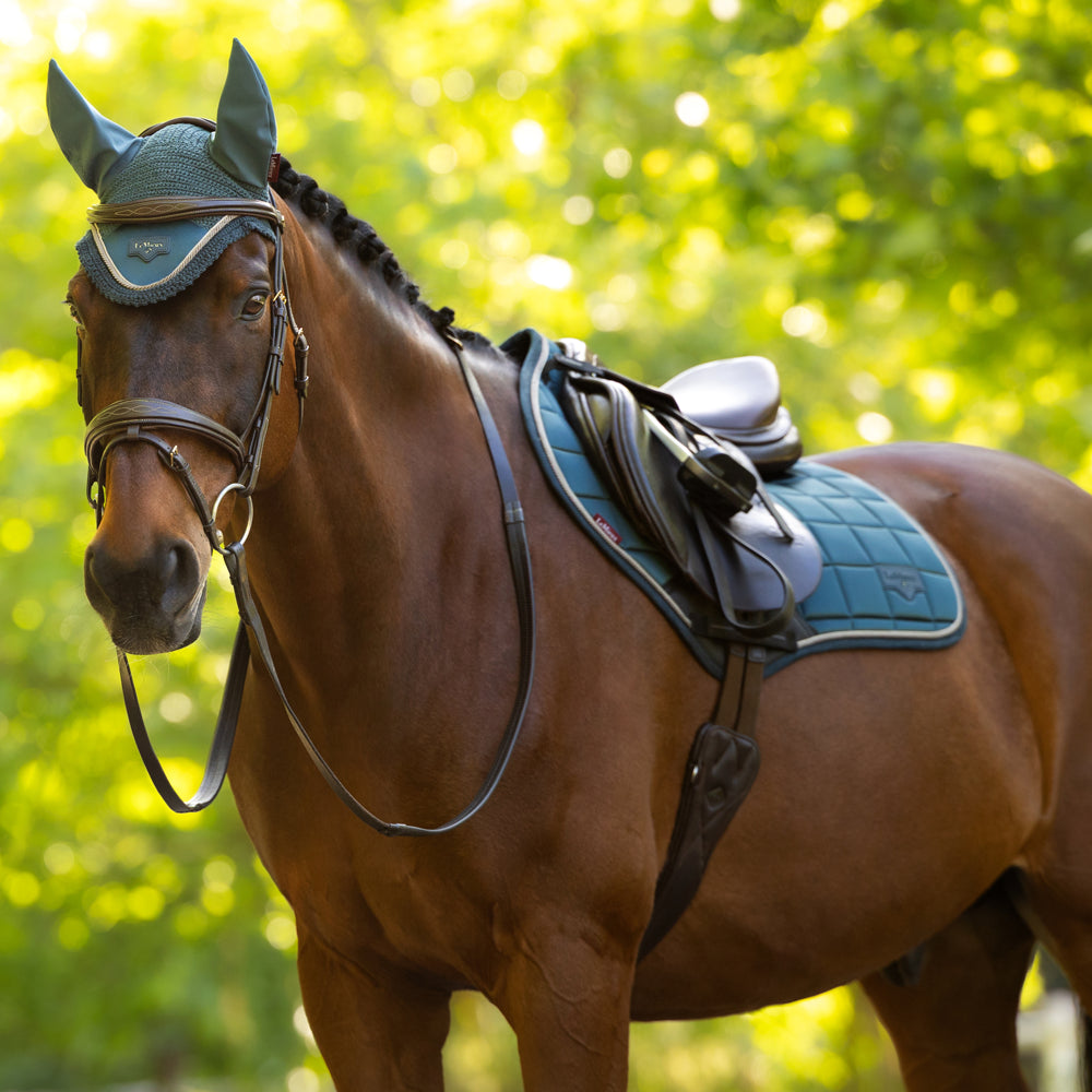 IT08286 LeMieux Loire Classic Close Contact Square Saddle Pad - Jungle