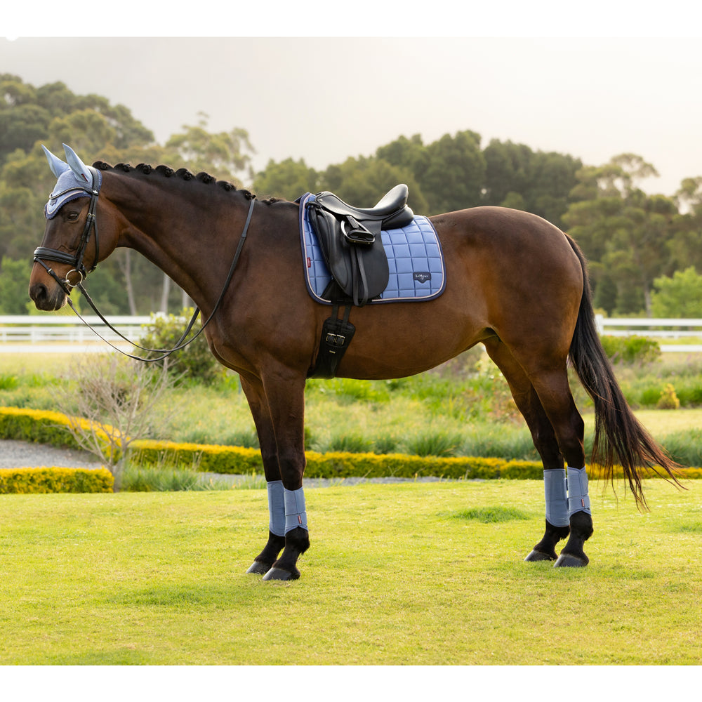 IT08288 LeMieux Loire Classic Satin Dressage Square Saddle Pad - Powder Blue