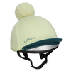 IT08525 LeMieux Classique Pom Hat Silk Helmet Cover - Macaron