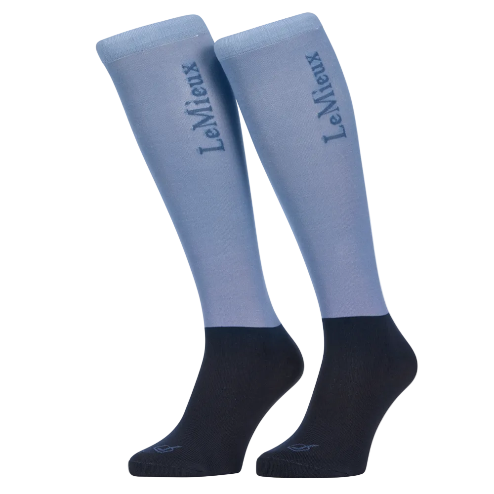 IT08542 LeMieux Competition 2 Pack Socks - Powder Blue