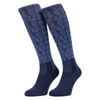IT08549 LeMieux Adult Footsie Riding Boot Socks - Mallow Bubble Font