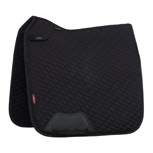 IT08952 LeMieux Brilliance Classic Dressage Square Saddle Pad - Black Large