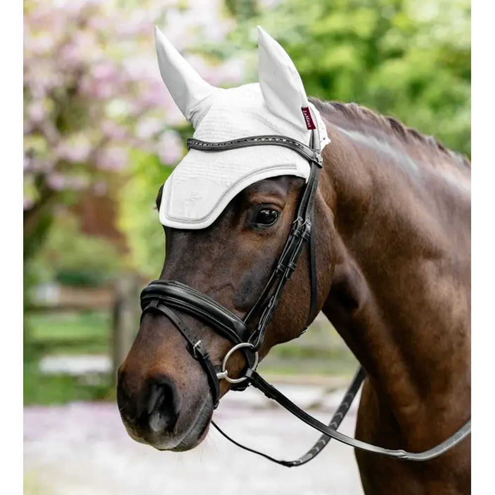 IT08961 LeMieux Brilliance Fly Veil Hood Bonnet - White