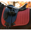 IT09165 LeMieux Suede Square Dressage Pad - Russet
