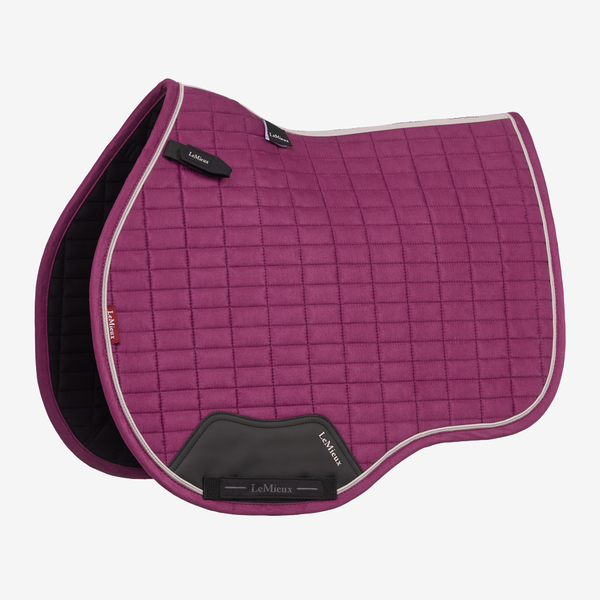 IT09167 LeMieux Suede GP General Purpose Saddle Pad - Blackberry