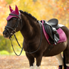 IT09170 LeMieux Classic Fly Hood Veil Bonnet Lycra Ears - Blackberry