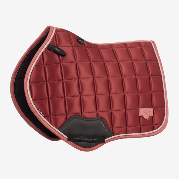 IT09176 LeMieux Loire Classic Satin Close Contact Square English Saddle Pad - Russet