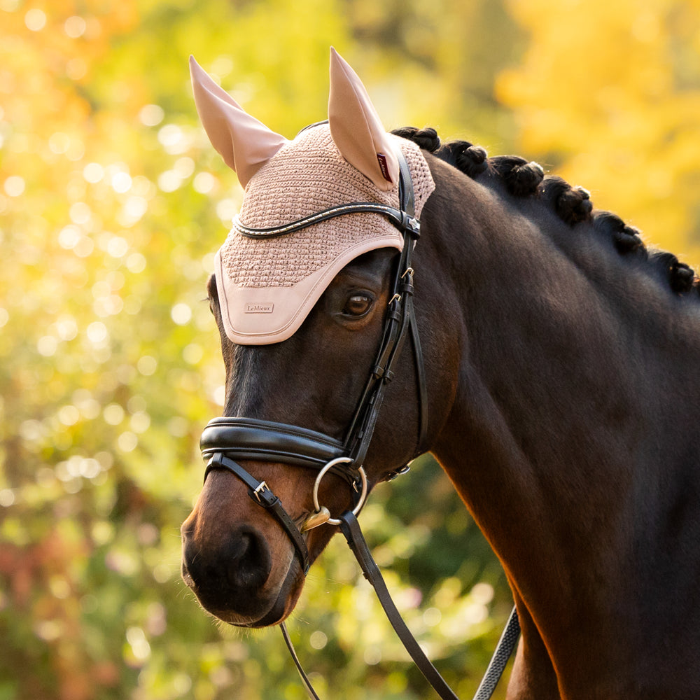 IT09191 LeMieux Essence Fly Veil Hood Bonnet - Wild Rose