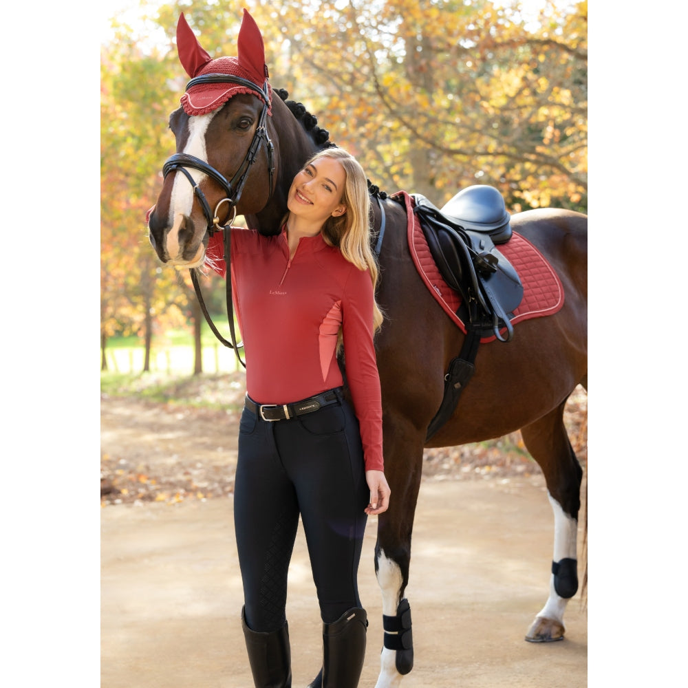 IT09250 LeMieux Women's Classique Long Sleeve Base Layer - Russet