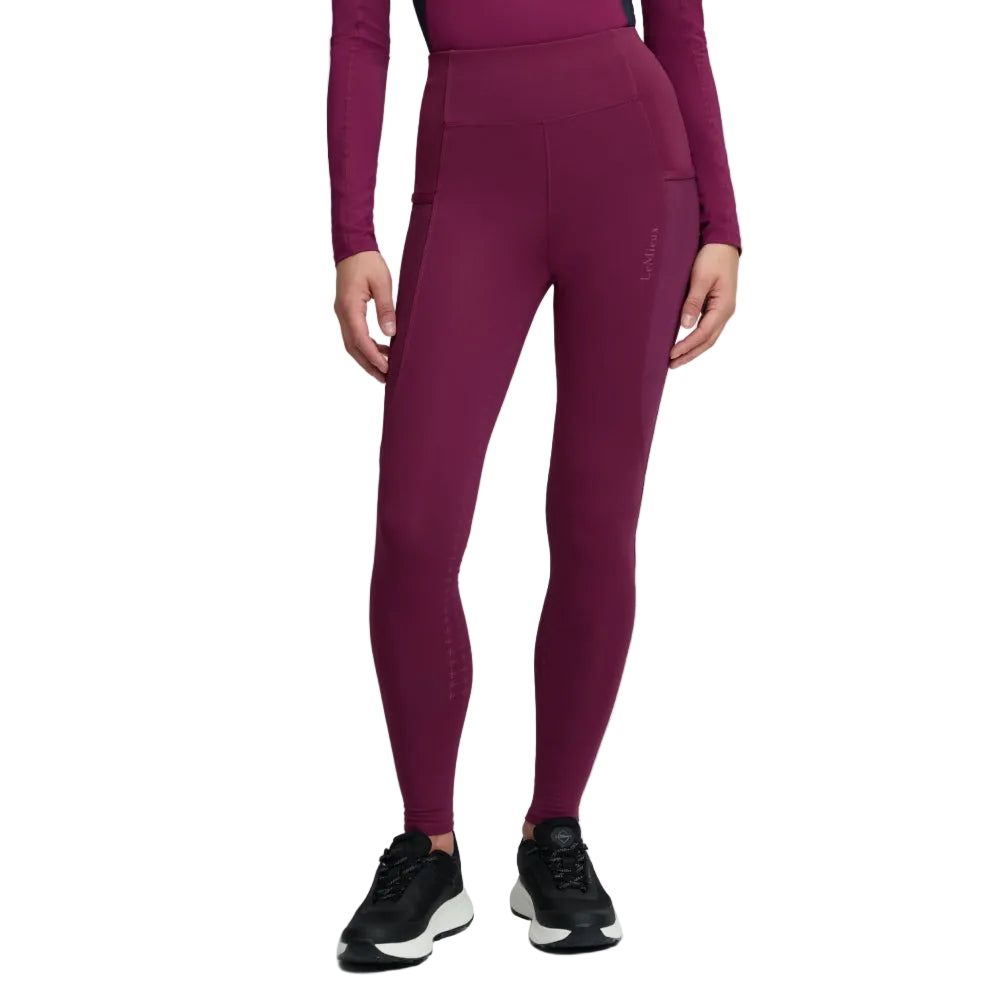 IT09367 LeMieux Women's Naomi Pull On Full Seat Breeches - Blackberry