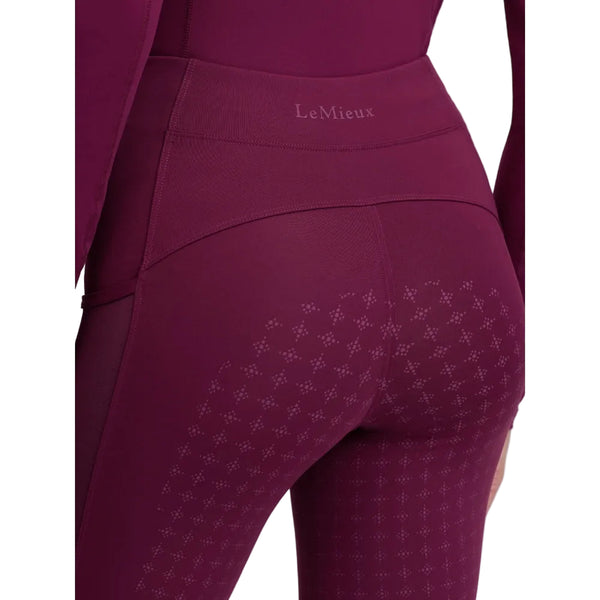 IT09367 LeMieux Women's Naomi Pull On Full Seat Breeches - Blackberry