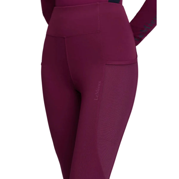 IT09367 LeMieux Women's Naomi Pull On Full Seat Breeches - Blackberry